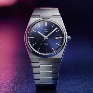 Tissot PRX watch with box and papers